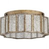 Quoizel Lighting Shrine 3 - Light Flush Mount in  Aged Gold - 3 of 4
