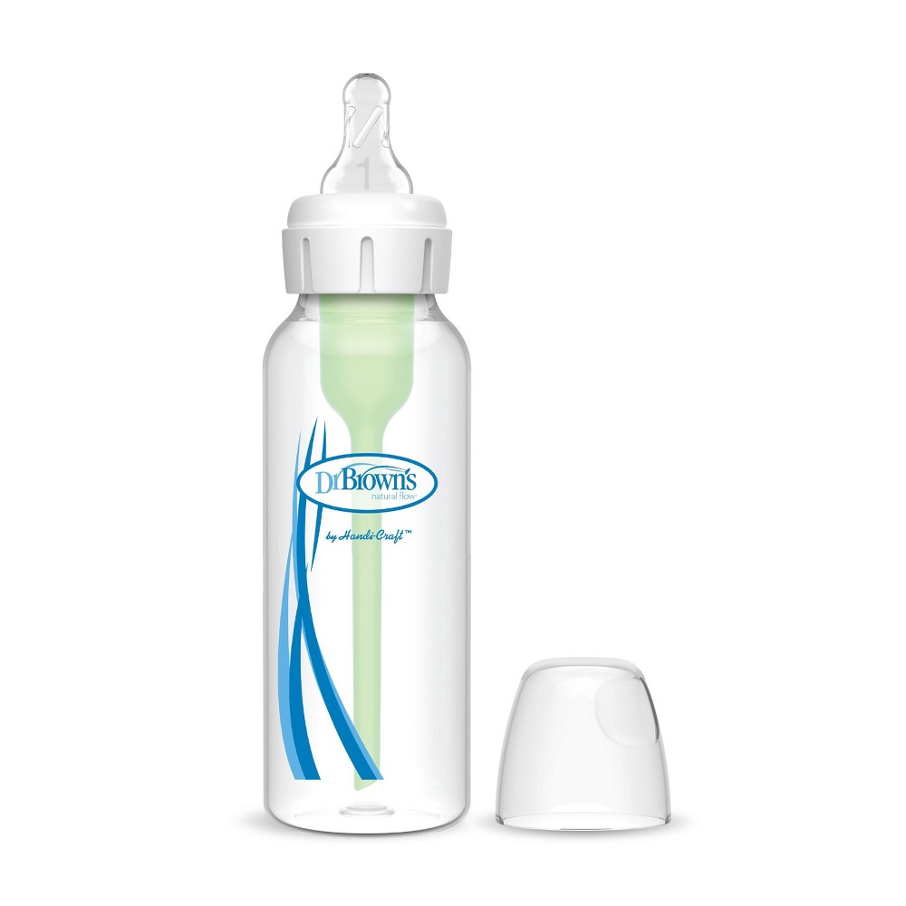 Dr. Browns 8oz Anti-Colic Options+ Narrow Baby Bottle with Level 1 Slow Flow Nipple - 0m+