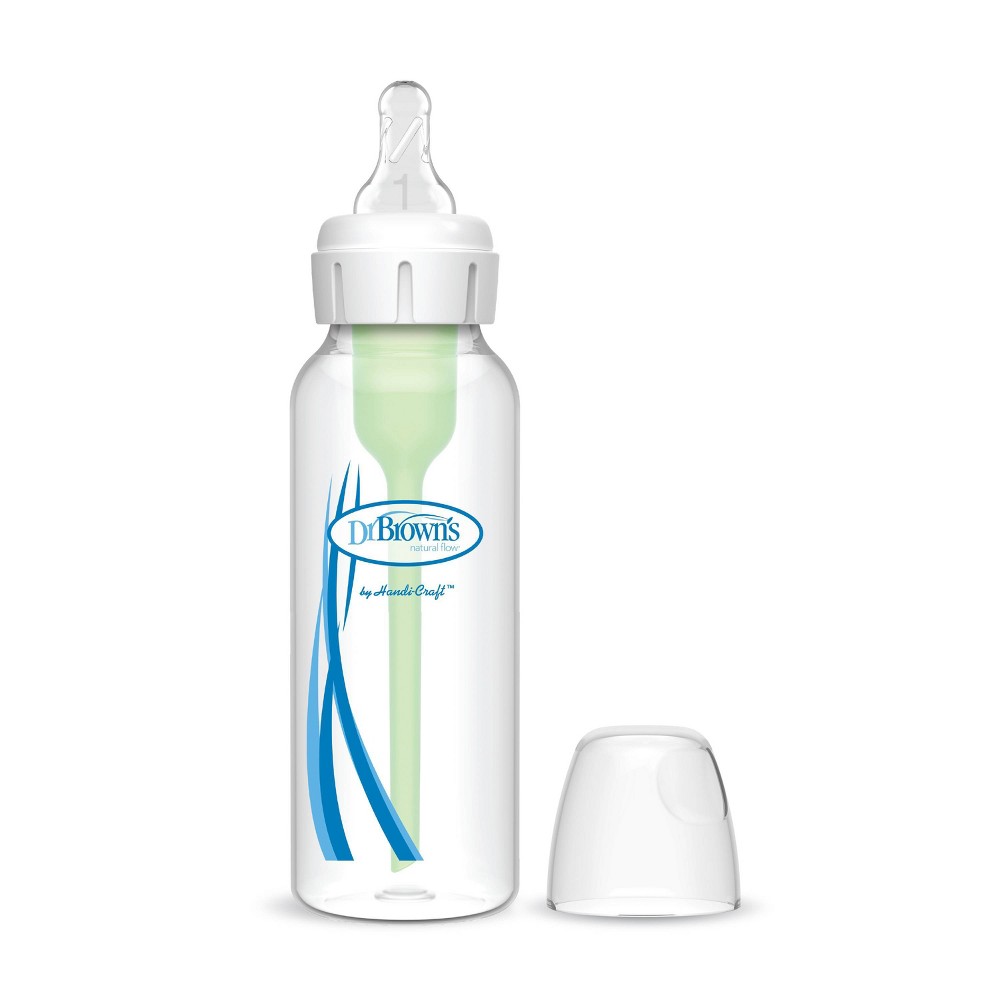 Dr. Brown's 8oz Anti-Colic Options+ Narrow Baby Bottle with Level 1 Slow Flow Nipple - 0m+
