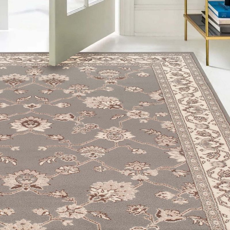 Traditional Floral Indoor Hallway Entryway Runner Rug by Blue Nile Mills, 5 of 6