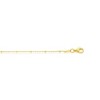 Classic Gold 14K Yellow Gold Station Diamond-Cut Bead Chain - Available Sizes: 16 , 18 , 20 Inches - 2 of 3