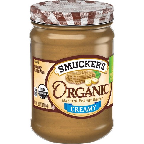 Smucker's Organic Creamy Peanut Butter - 16oz - image 1 of 4