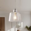 DORESshop 1-Light Modern Pendant Light, Sand Nickel Finish with Bubble Glass Shade, E26 Socket, Perfect for Kitchen, Dining Room, and Living Room - 4 of 4