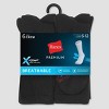 Hanes Premium Men's X-temp Breathable Crew Socks 6pk : Target