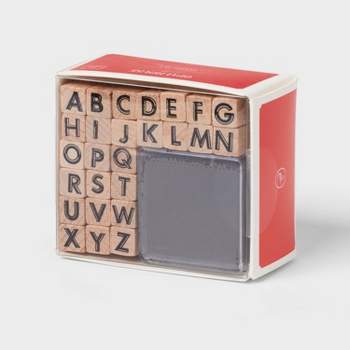 READY 2 LEARN Alphabet Stamps - Uppercase - Large - Set of 34 - Letter  Stampers for Kids