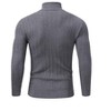 Coolmee Men's Casual Slim Fit Turtleneck Pullover Sweaters Tops with Twist Patterned - 3 of 4