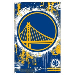 Trends International NBA Golden State Warriors - Maximalist Logo 23 Framed Wall Poster Prints - 1 of 4