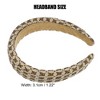 Unique Bargains Women's Tweed Padded Fashion Hairband Non Slip Knitted Check Pattern 1 Pc - 4 of 4