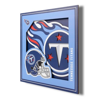 NFL Tennessee Titans 3D Logo Series Wall Art - 12"x12"