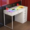 VANITII Diana Vanity Desk Pro, White - 2 of 4