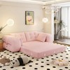 Lycvki 78.7" Multi-Functional Foldable Sofa Bed 3-in-1,Teddy Fabric Foam-Filled - 2 of 4