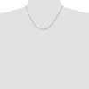 Black Bow Jewelry 1mm, Sterling Silver Solid Open Curb Chain Necklace - 2 of 4