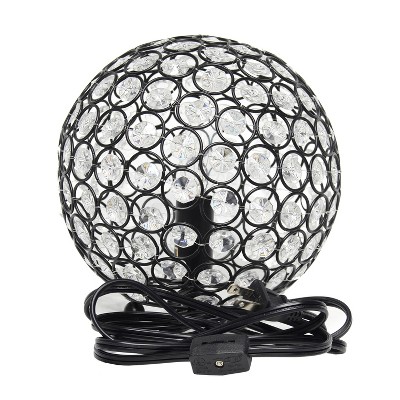 Bronze Crystal Ball Sequin Nightstand Lamp