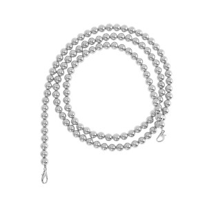 Unique Bargains Faux Pearl Handbag Strap Silver Tone 1 Pc - 1 of 4