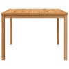 vidaXL Patio Dining Table 43.3 inches x43.3 inches x30.3 inches  Solid Teak Wood - 3 of 4