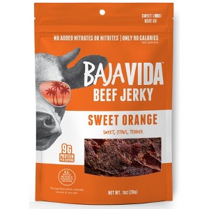 Baja Vida Sweet Orange Beef Jerky - Case of 72/1 oz - 1 of 3