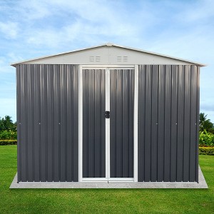 CAVINAS Outdoor Storage Shed Weatherproof Garden Shed with Sliding Door and Apex Roof - 1 of 4