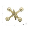 Sagebrook Home Metal Jacks Abstract Sculpture for Room, Bedroom or Office Decor, Aluminum - 3 of 4