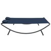 vidaXL Patio Lounge Bed Fabric Blue - 3 of 4