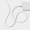 4ft USB-C to Lightning Braided Cable - heyday™ Cosmetic Pink - 2 of 3