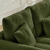 KWPZQEB Teddy Fabric Sofa Set, Large Loveseat Sofa, Cushioned Sofa with Hight Back, Armrests & Pillow, Futon Sofa, Modern Sofa for Living Room - 4 of 4