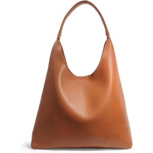 Hobo Bags for Women Soft Vegan Leather Shoulder Handbag Slouchy Tote Purses - 1 of 4