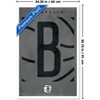Trends International NBA Brooklyn Nets - Logo 25 Framed Wall Poster Prints - 3 of 4