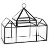D'Eco Glass Castle Plant Terrarium (10x4.5x9) - Indoor Tabletop & Hanging Black Geometric Planter - Home Garden Office Decor - Gift for Plant Lovers - 2 of 3