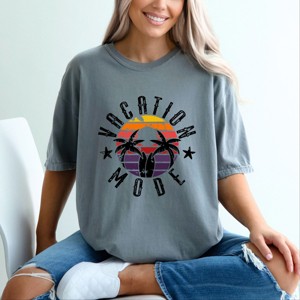 Simply Sage Market Vacation Mode Circle Garment Dyed Tee - 1 of 4