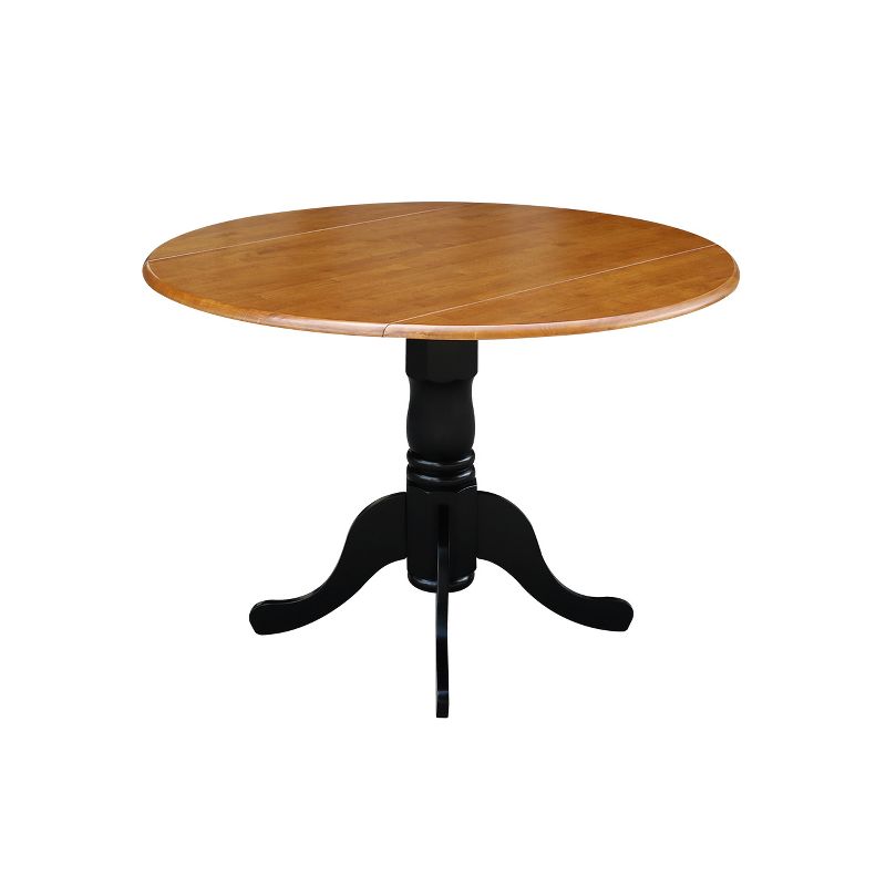 42" Mason Round Dual Drop Leaf Dining Table - International Concepts, 3 of 17