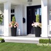 Tall Planter Set of 2 Large Rattan Flower Pot with 2 Trays & a Water Level Monitor & Wheels Outdoor and Indoor for Patio, Porch, Living Room - 2 of 4