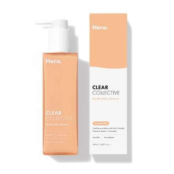 Hero Cosmetics Gentle Milky Pore-Clarifying Face Cleanser for Sensitive Acne Prone Skin - 5.40 fl oz