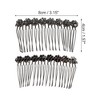 Unique Bargains Women's Comfortable Portable Hair Comb Insertion Tool Black 1 Pc - 2 of 3