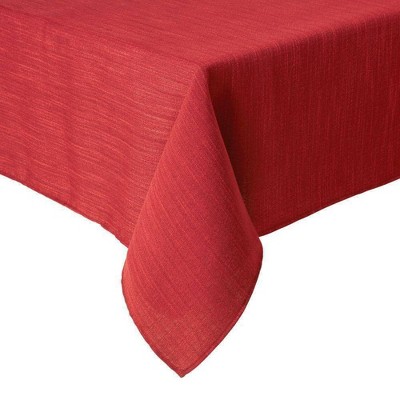 60"X144" Harper Tablecloth Maroon - Town & Country Living