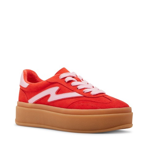 Женские кроссовки Madden Girl Mighty Platform Sneaker - 7.5 - CORAL MULTI
