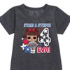 Girls' - LOL Surprise! - 4th of July Graphic Short Sleeve Fleece Dress - 2 of 3