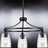 Urban Ambiance Luxury Transitional Chandelier 12.25''H x 21''W,  Midnight Black Finish,  Coronado Collection, UHP4272 - 4 of 4