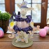 Heather Myers 8.0 Inch Bidellia Bunny Rabbit Easter Flowers Figurines - 2 of 4