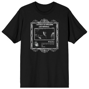 Men's Black Lydia Deetz Novelty Beetlejuice T-shirt - 1 of 1