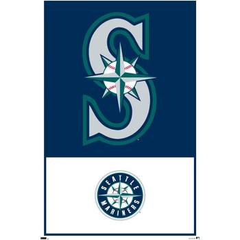 MLB Seattle Mariners - Retro Logo 18 Wall Poster, 14.725 x 22.375 