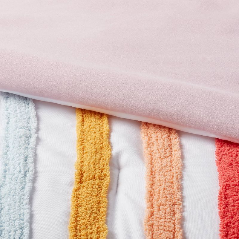 Kids' Comforter Set Placed Rainbow - Pillowfort™, 4 of 9
