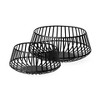 HomeRoots Set of Two Black Metal Decorative Bowl - 4 of 4