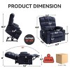 Coolbibila Fabric Power Lift Recliner Chair,Recliner With Vibration Massage And Lumbar Heating,Dual Cup Holders,Power Recliners For Elderly - 4 of 4