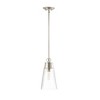 Wentworth Mini Pendant Light - Elegant Glass Shade, Dimmable, 1-Bulb, 7.5" x 15.25" - 3 of 4