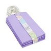 Blue Panda 25 pcs 5"x3.15"x9" Purple Kraft Paper Gift Bags, Party Favor, Shopping Bags with Handles - 4 of 4