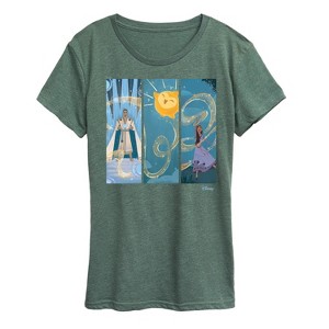 Women's - Disney - Character Panels King, Star, & Asha Short Sleeve Graphic T-Shirt - 1 of 4