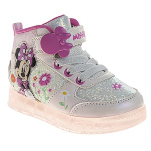 Disney Minnie Mouse Girls' Hook and Loop High Top Sneakers (Toddlers) - 1 of 4