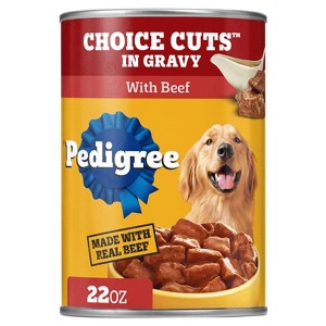 Pedigree Beef Flavor Choice Cuts in Gravy Wet Dog Food - 22oz - 1 of 4