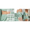 Ekouaer Pajamas for Women Set 3 Piece Lounge Set Soft Pajama Sets Waffle Knit Tank Top and Shorts Cardigan with Pockets - 3 of 4