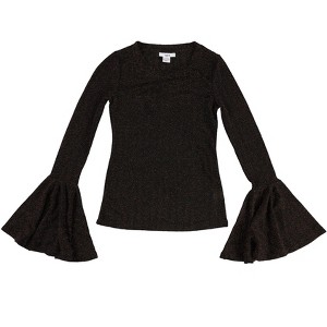 bar III Womens Textured Knit Blouse - 1 of 2